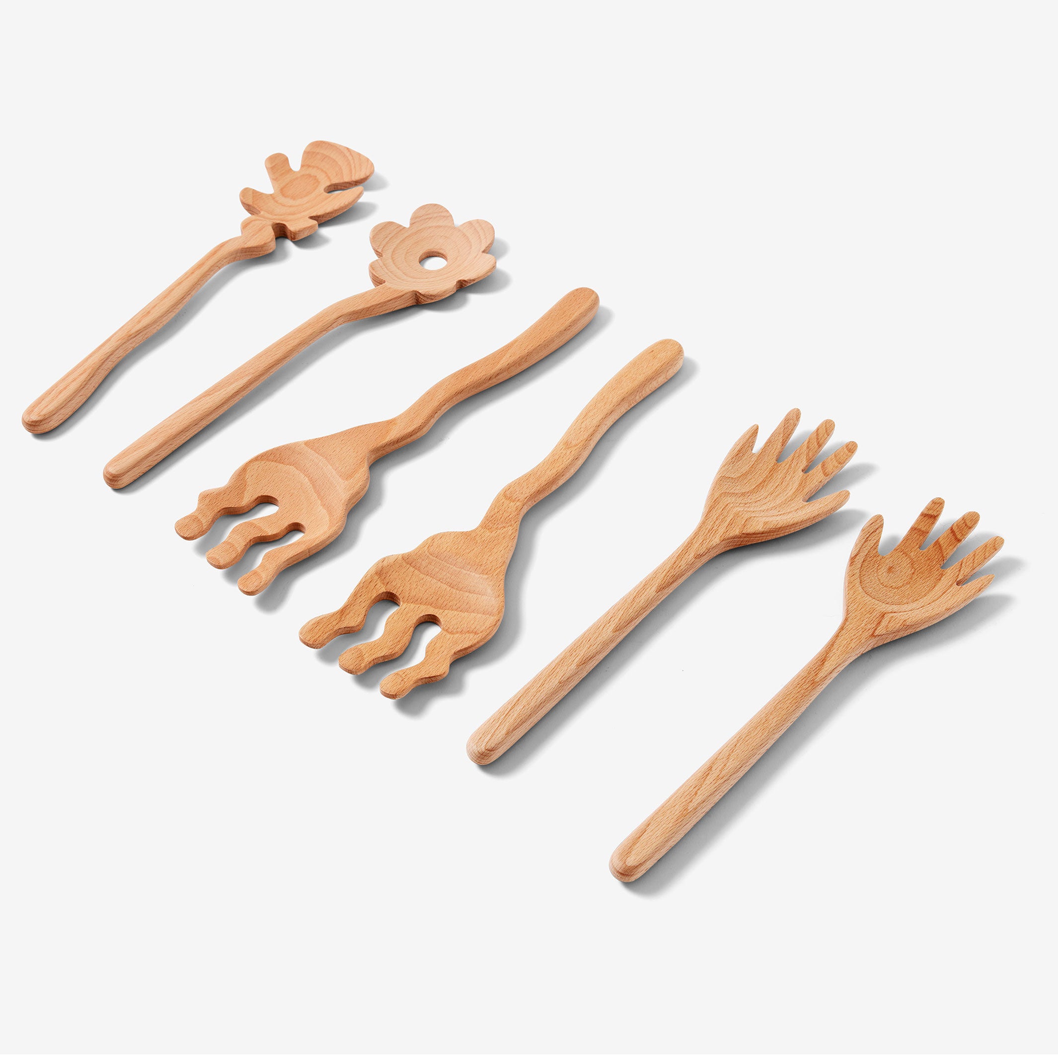 SERVING FRIENDS Blumen | HOLZLÖFFEL & SERVIERBESTECK | Selena Liu | Areaware