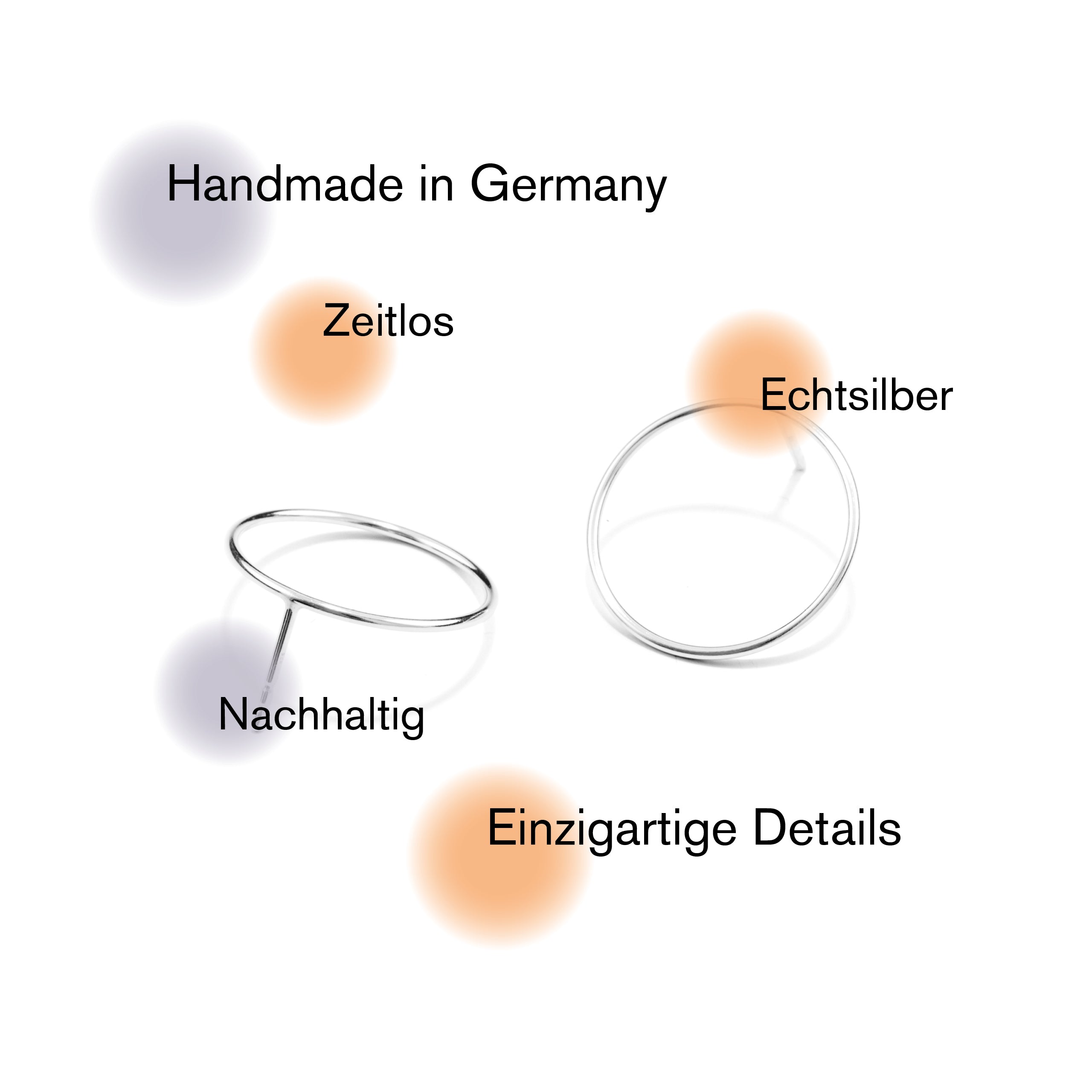 SPIRALE | CLOUS D'OREILLES en argent sterling 925 brillant | D=10mm | Jonathan Radetz