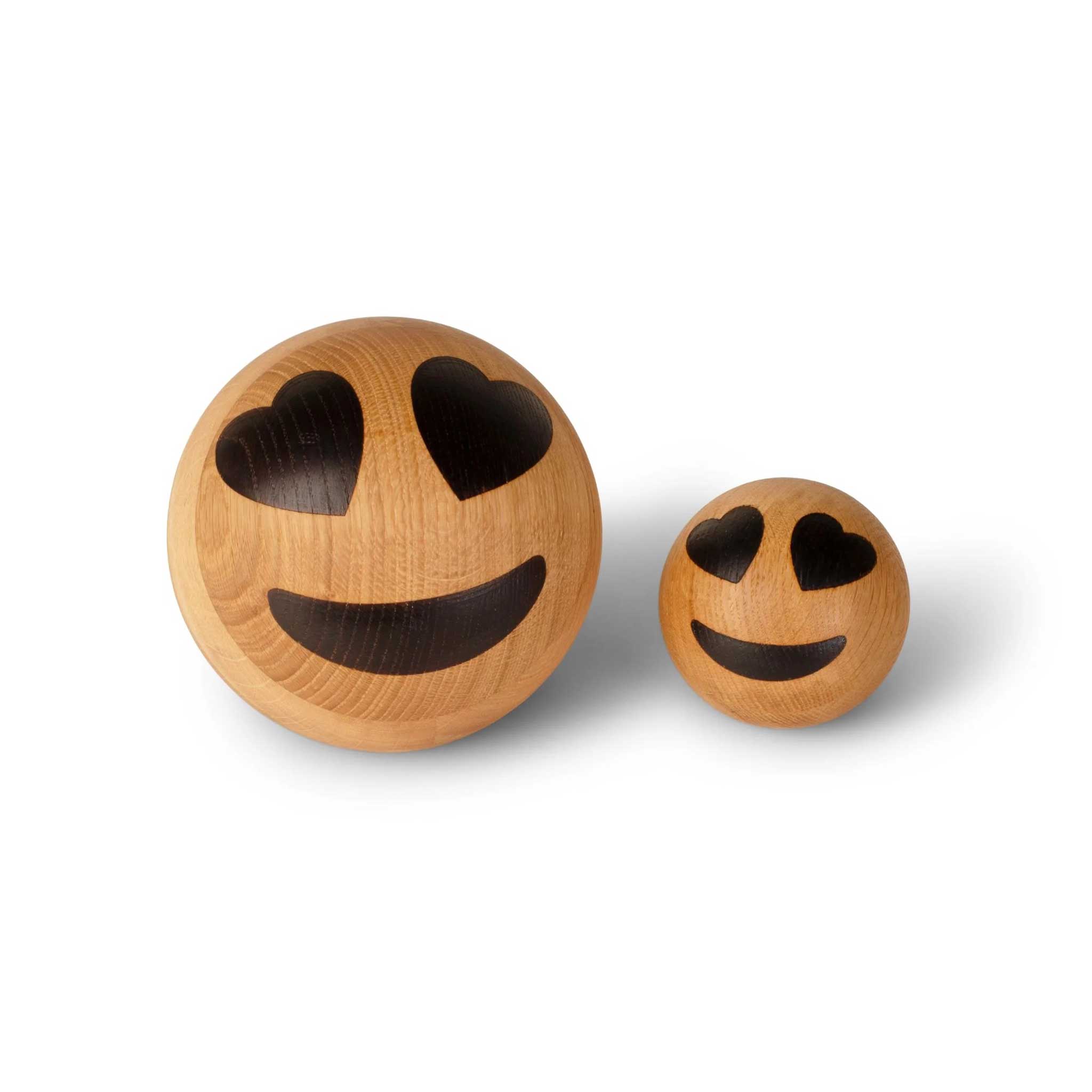 SPRING EMOTIONS BIG | lächelndes Gesicht mit herzförmigen Augen | Holz EMOTICONS | mencke&vagnby | Spring Copenhagen - Charles & Marie