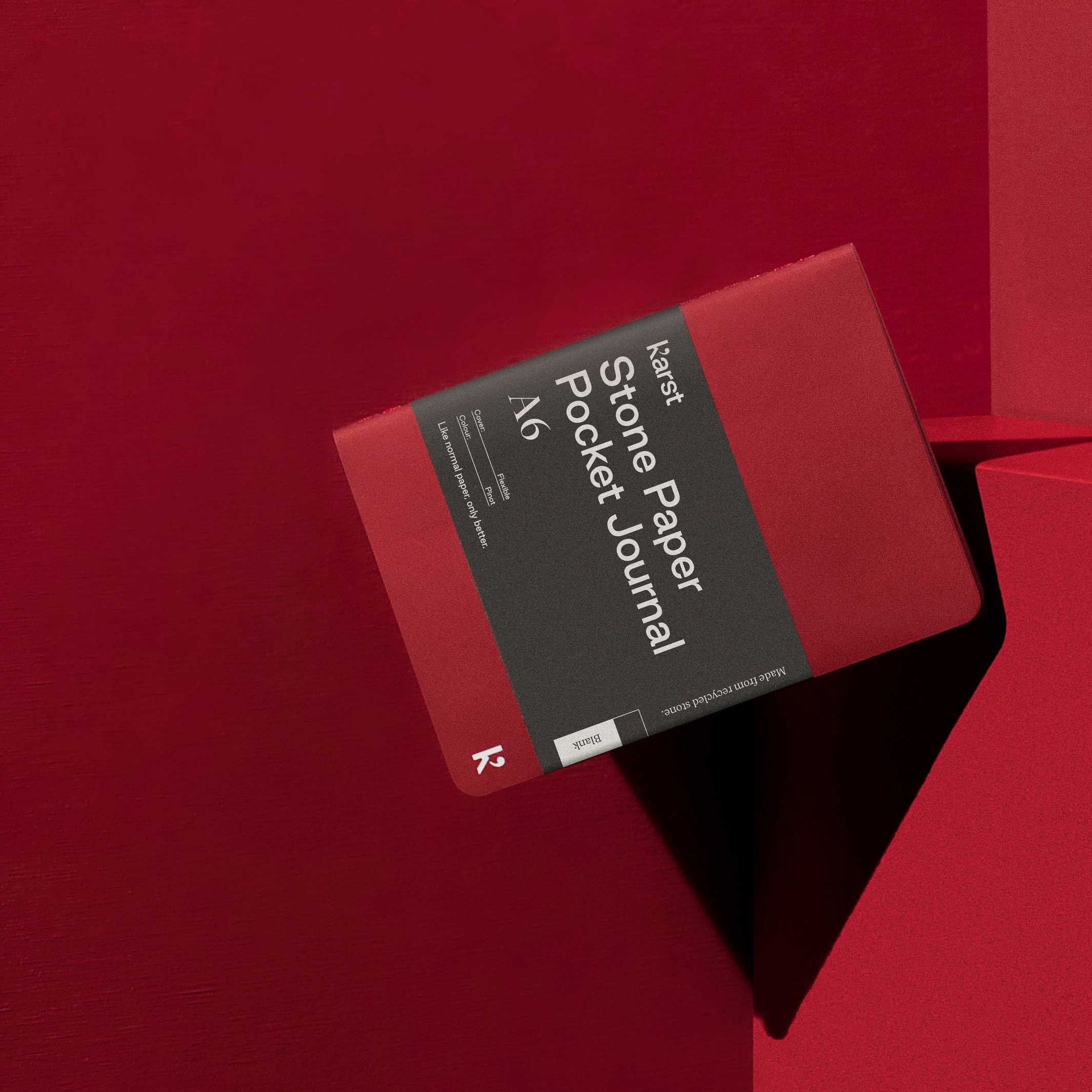 JOURNAL de poche à couverture souple | Petit CARNET | A6 vierge | Papier de pierre karstique