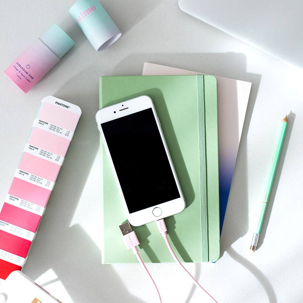 iPHONE USB zu Lightning Textil-VERBINDUNGS- & LADEKABEL | 100cm | talmo - Charles & Marie