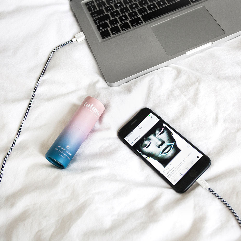 iPHONE USB zu Lightning Textil-VERBINDUNGS- & LADEKABEL | 100cm | talmo - Charles & Marie