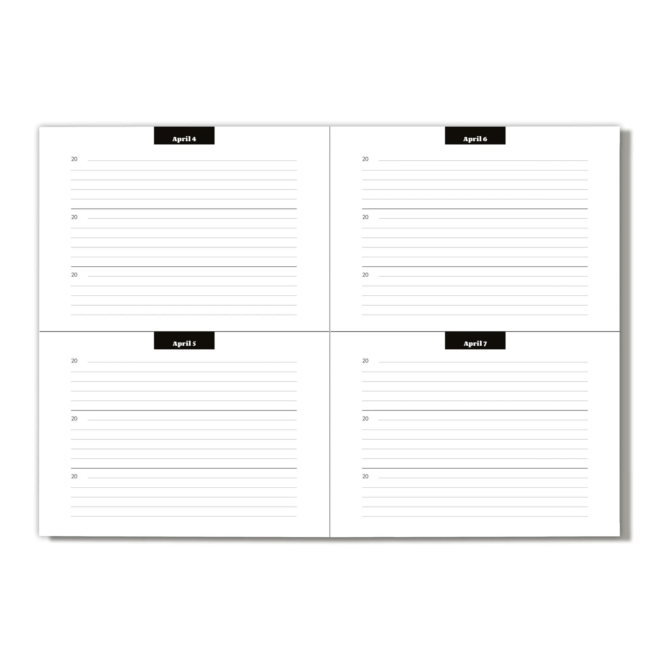 THREE YEAR JOURNAL | 3 JAHRE TAGEBUCH | Softcover A5 & 192 Seiten | nolki