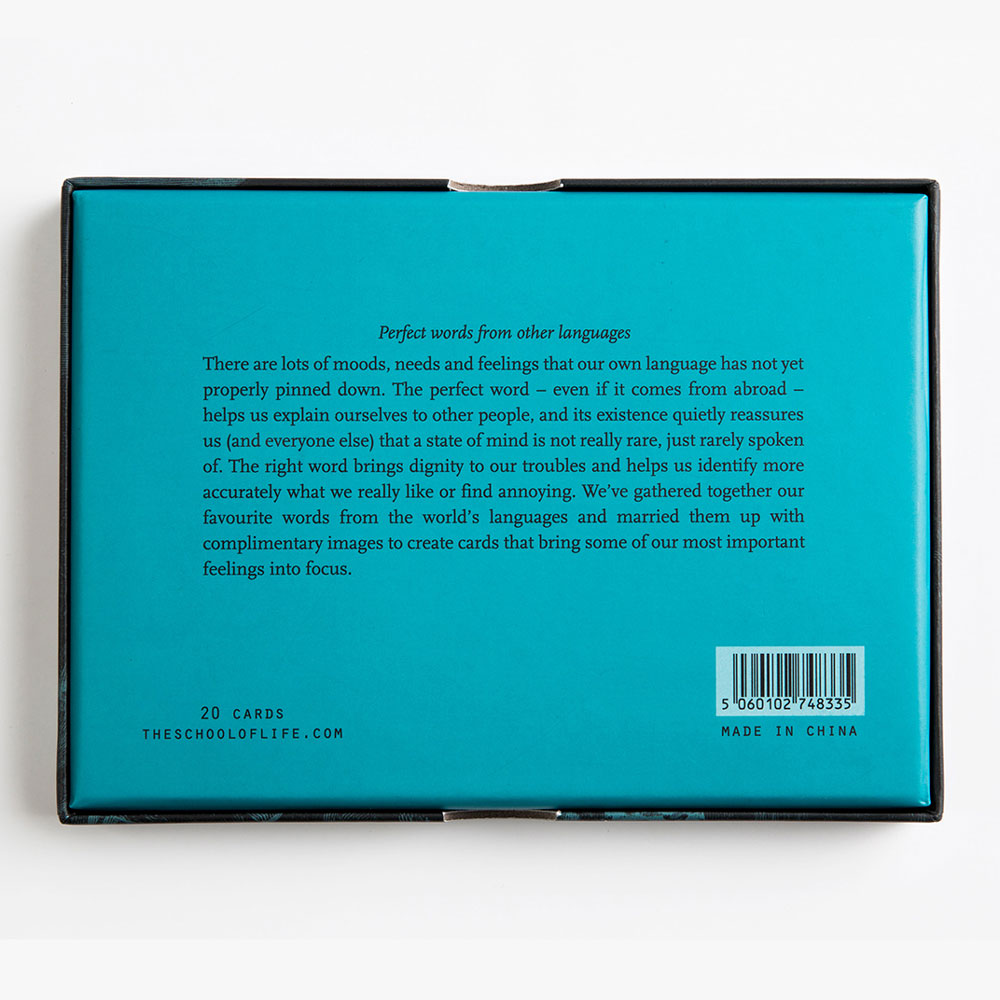 UNTRANSLATEABLE WORDS | 20er KARTENSET International | The School of Life