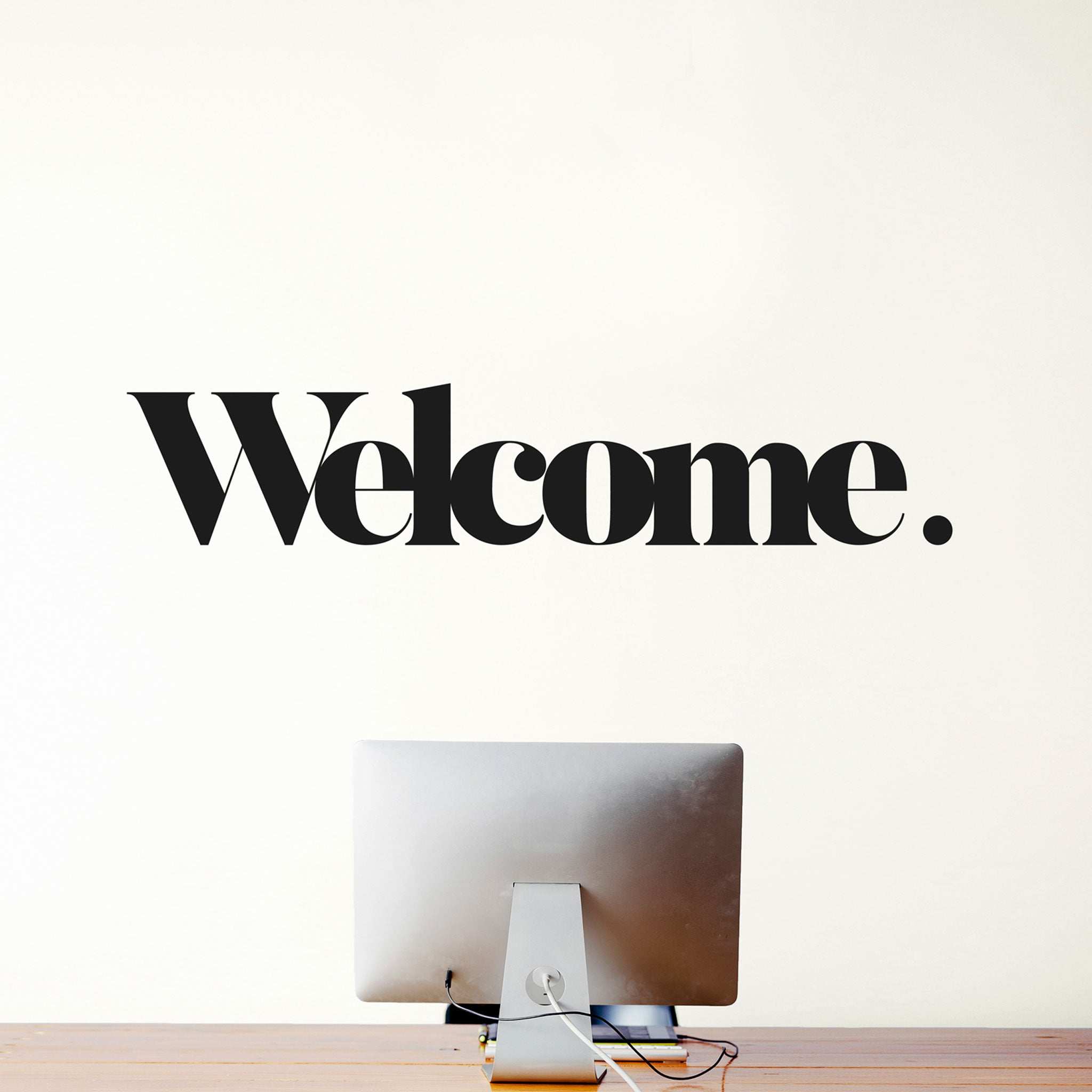 WELCOME | dekorativer WAND-AUFKLEBER | 175x35 cm | WEEW Smart Design