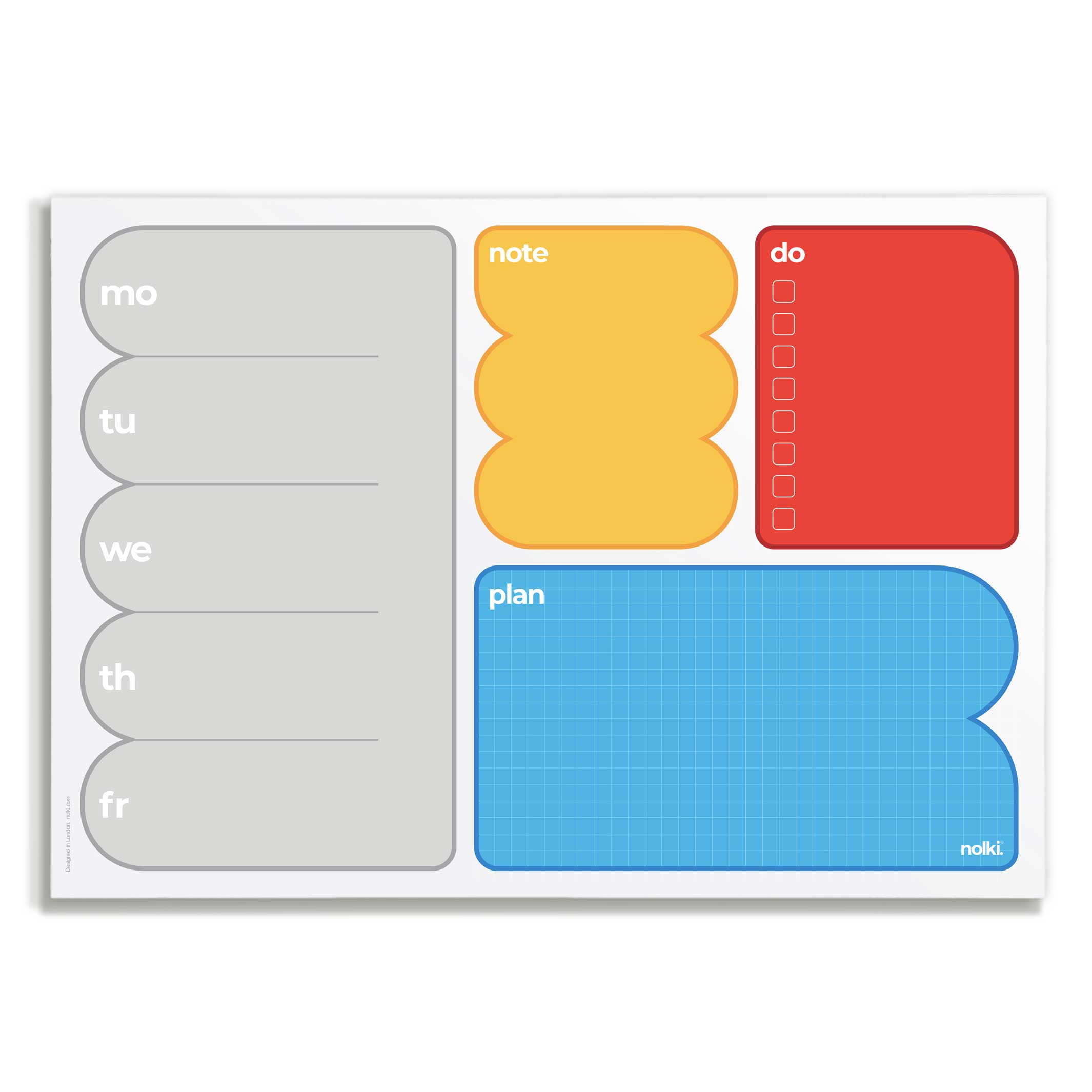 WEEK DESKPAD & PLANNER Bloob | WOCHEN SCHREIBUNTERLAGE | A4 & 50 Seiten | nolki