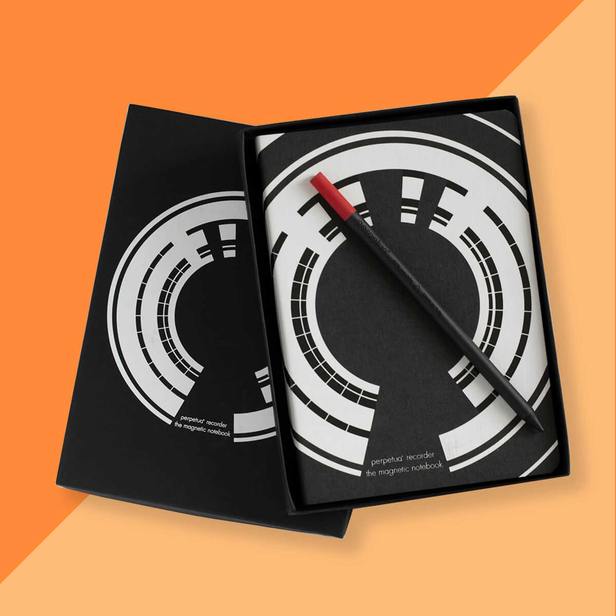 RECORDER | magnetisches NOTIZBUCH & BLEISTIFT | Marta Giardini | Perpetua - Charles & Marie