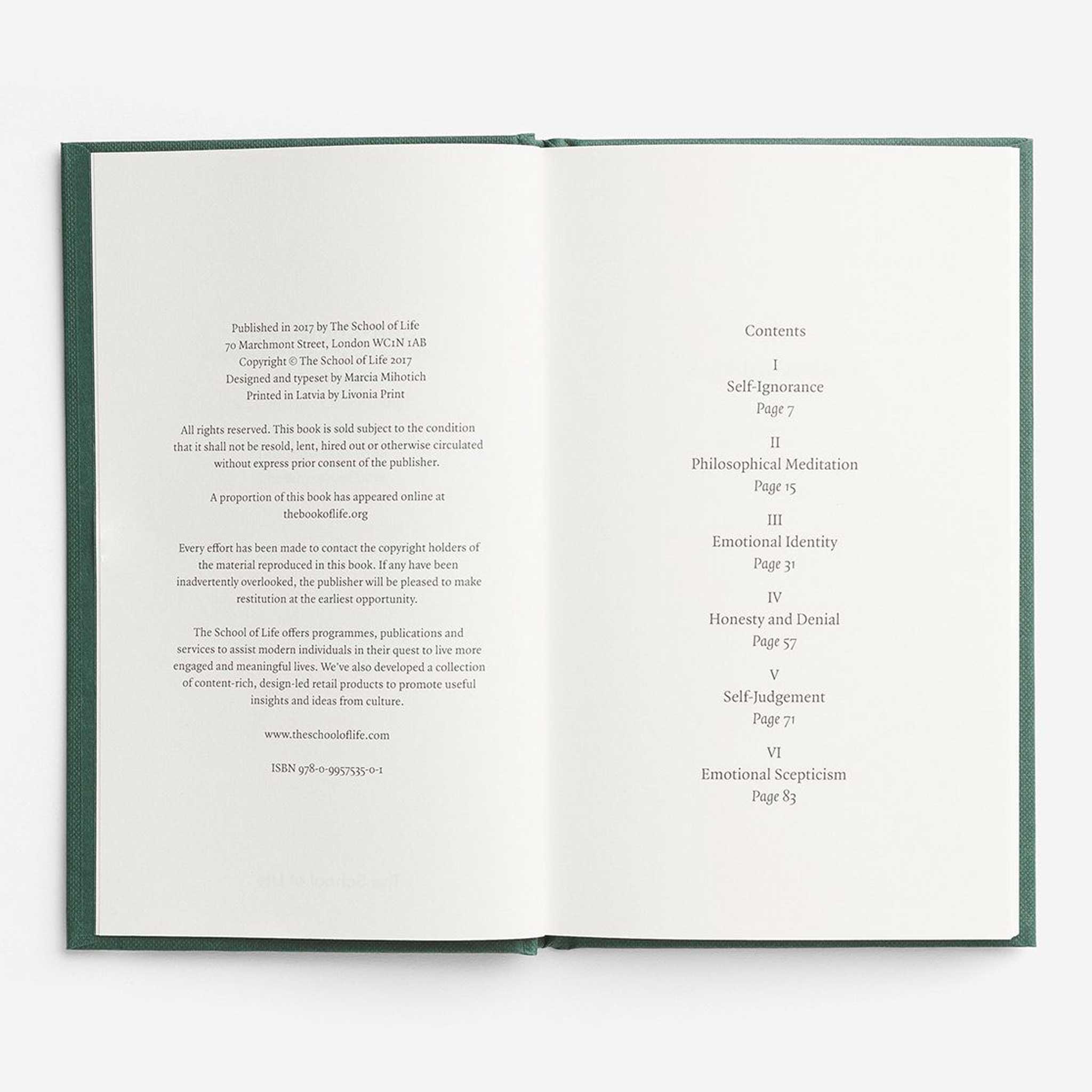 SELF-KNOWLEDGE | SELBSTERKENNTNIS | BUCH | English Edition | The School of Life - Charles & Marie