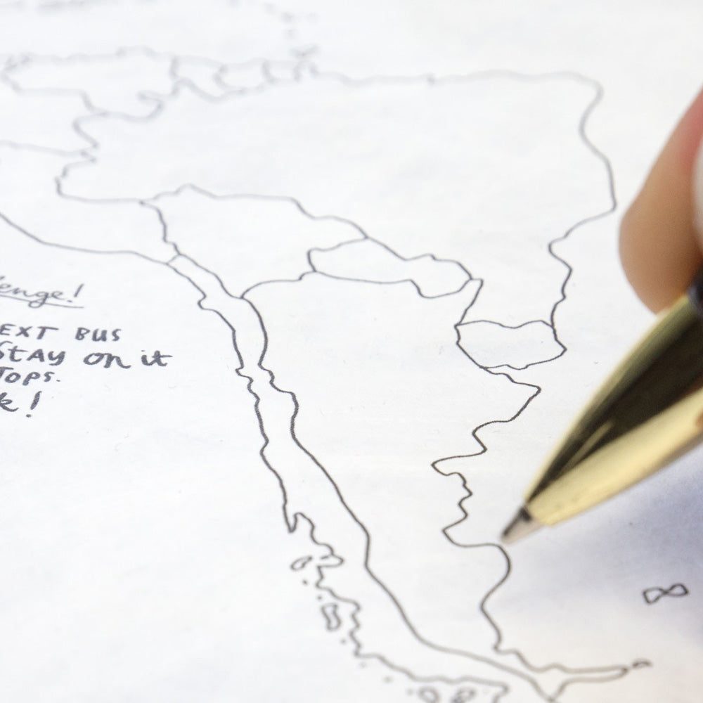 JOURNAL Map | Zerknüllte Reise-WELTKARTE | Awesome Maps