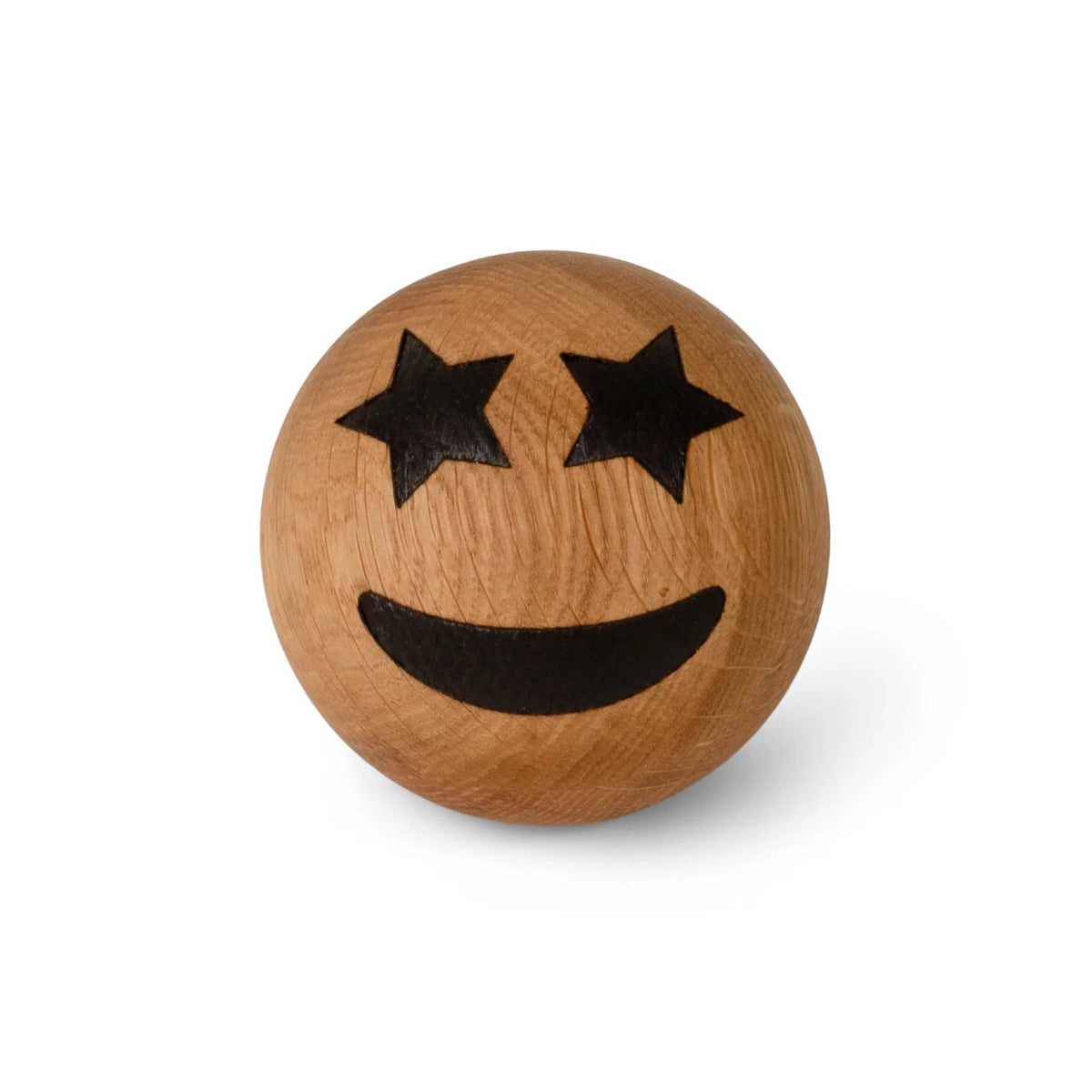 Holz-Emoticon Sternaugen – Eiche · Ø 7 cm | Spring Copenhagen