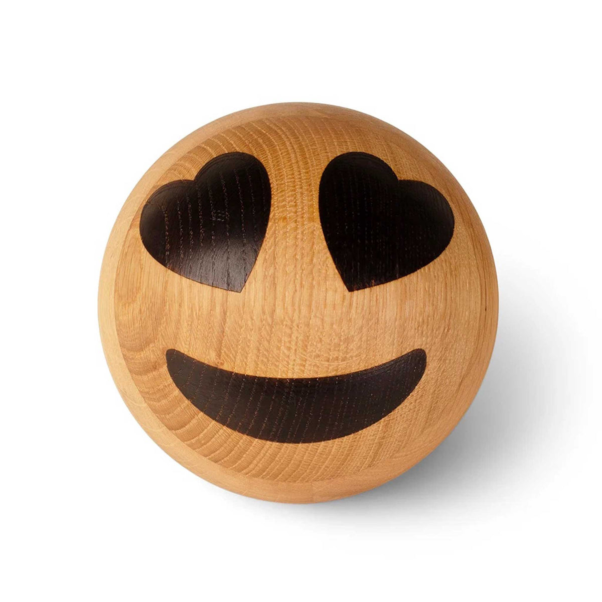 Holz-Emoticon Herzaugen Groß – Eiche · Ø 20 cm | Spring Copenhagen