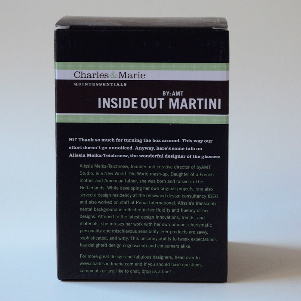 Collection INSIDEOUT | ENSEMBLE DE VERRES À MARTINI | deAMT Alissia Melka-Teichroew | Charles et Marie