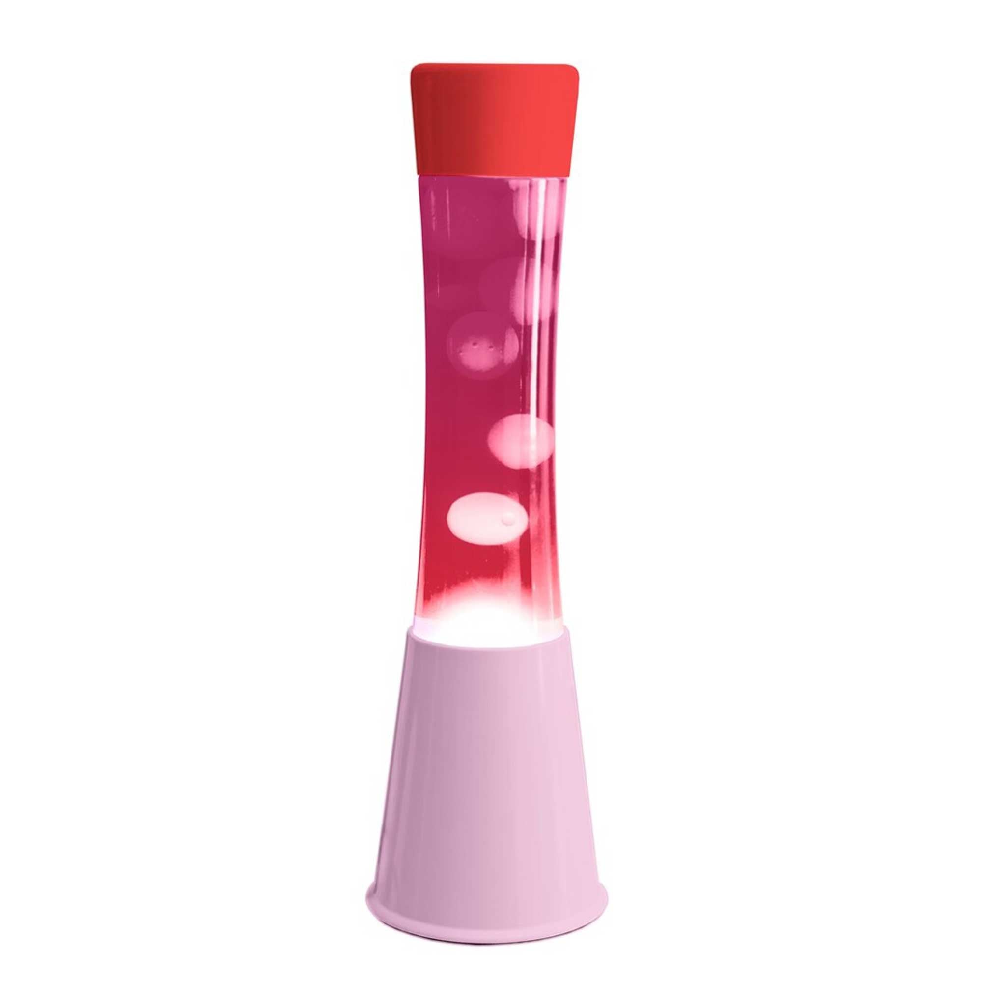 Lava Lamp Tower – Pink · White Lava · Retro · 39.5 cm | Fisura · Table Lamp
