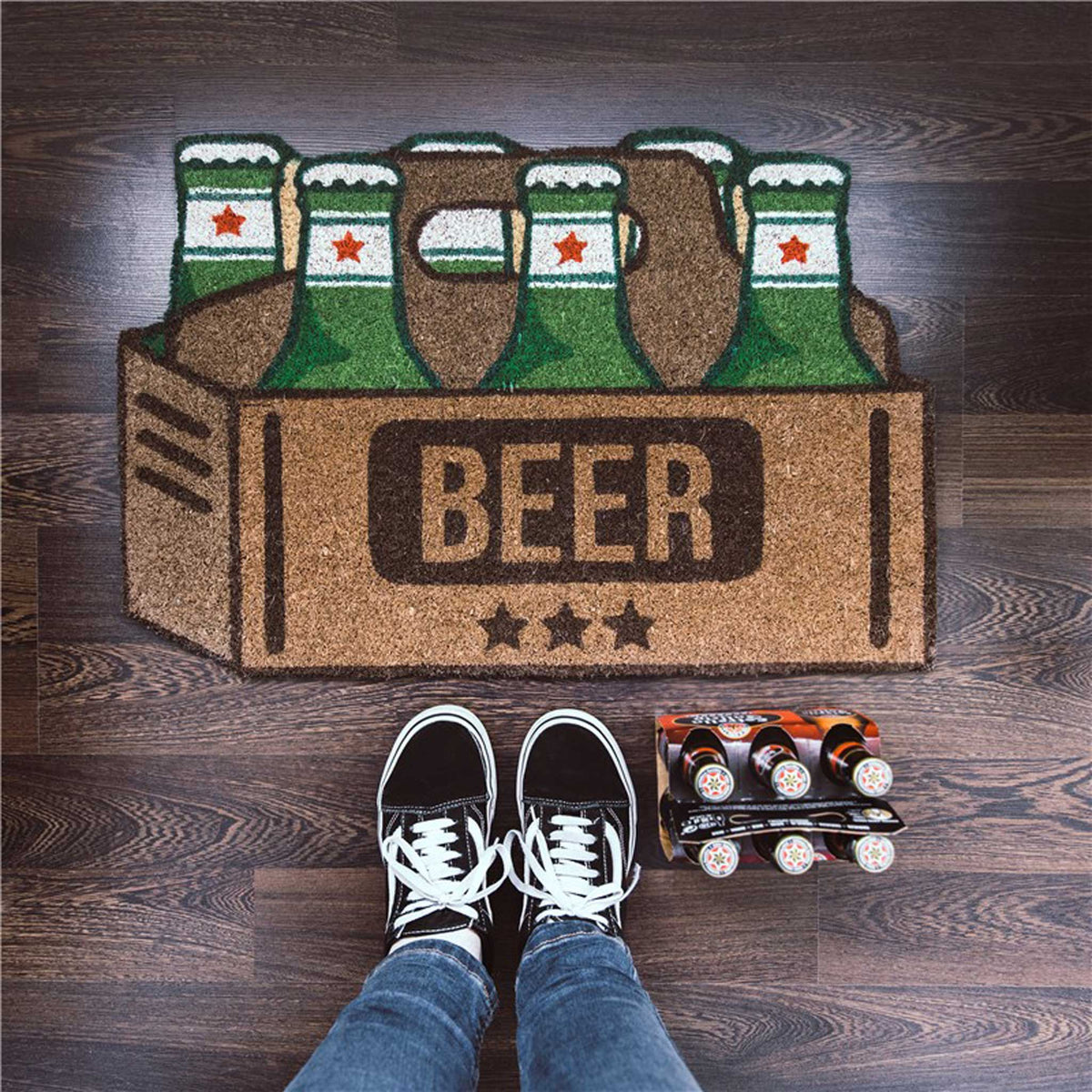 Fußmatte Bier – Männergeschenk · 60×40 cm | Fisura