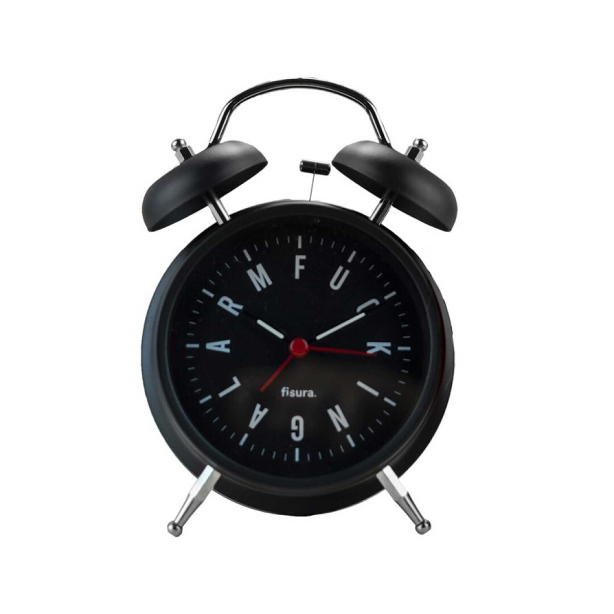 Wecker "Fucking Alarm" – Schwarz · Retro · Metall | Fisura