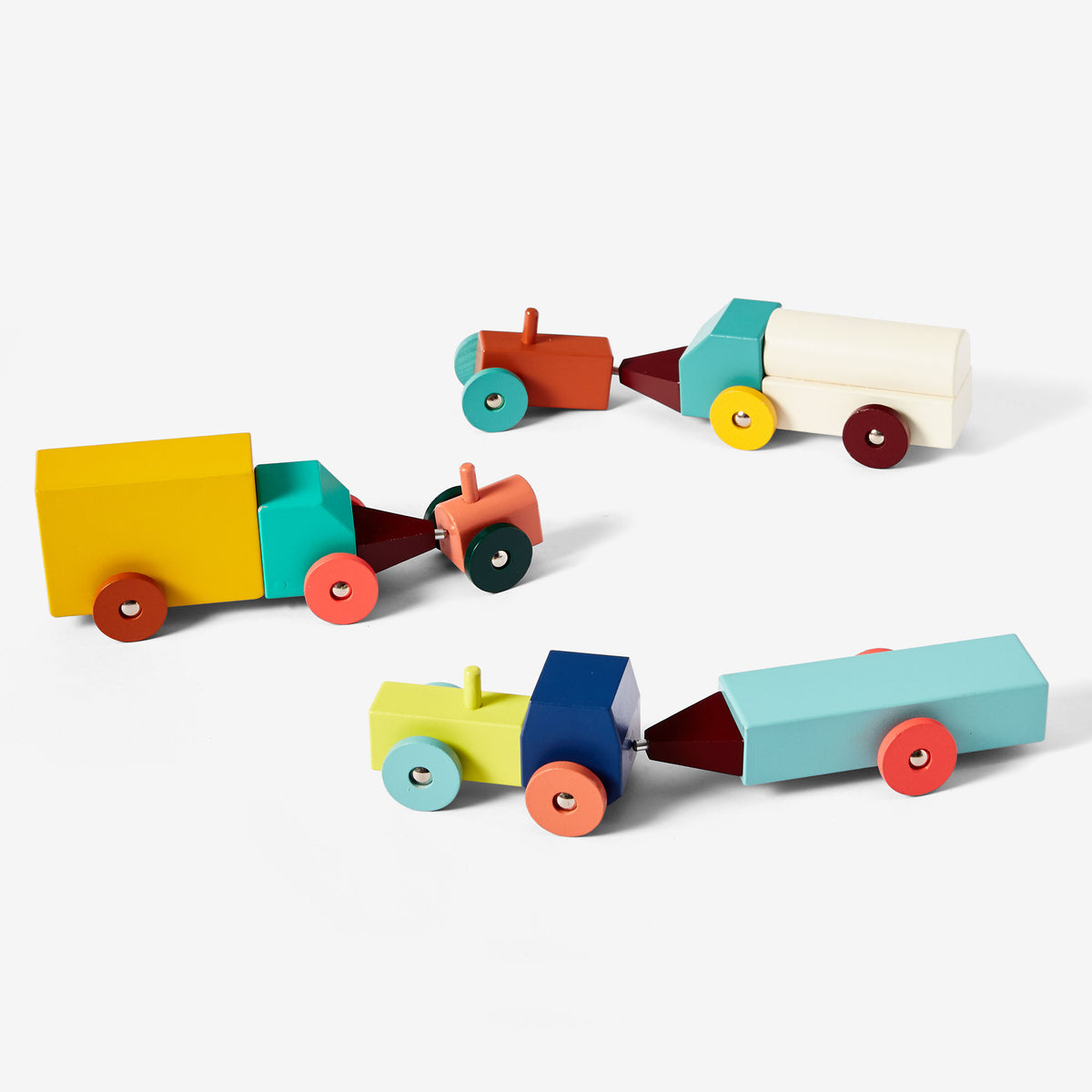 HOVERS TRACTORS - Houten SPEELGOEDTRACTOREN | Floris Hovers | Areaware