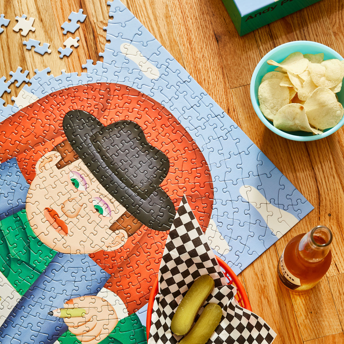 LA GAZZA LADRA | ANDY PUZZLE | 500 Teile | Andy Rementer | Areaware