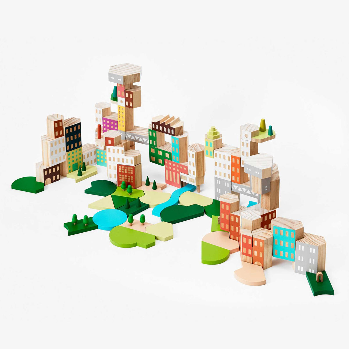 BLOCKITECTURE® | ENSEMBLE GRANDE VILLE | BLOCS DE CONSTRUCTION Architecture en bois | James Paulius | Sont conscients