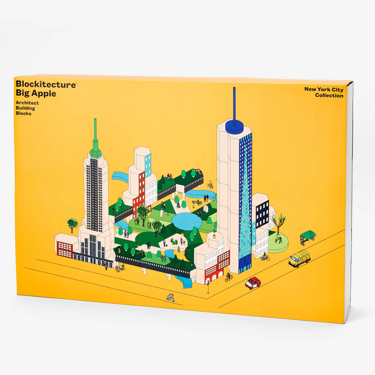 BLOCKITECTURE® New York | ENSEMBLE GROS POMME | BLOCS DE CONSTRUCTION Architecture en bois | James Paulius | Sont conscients