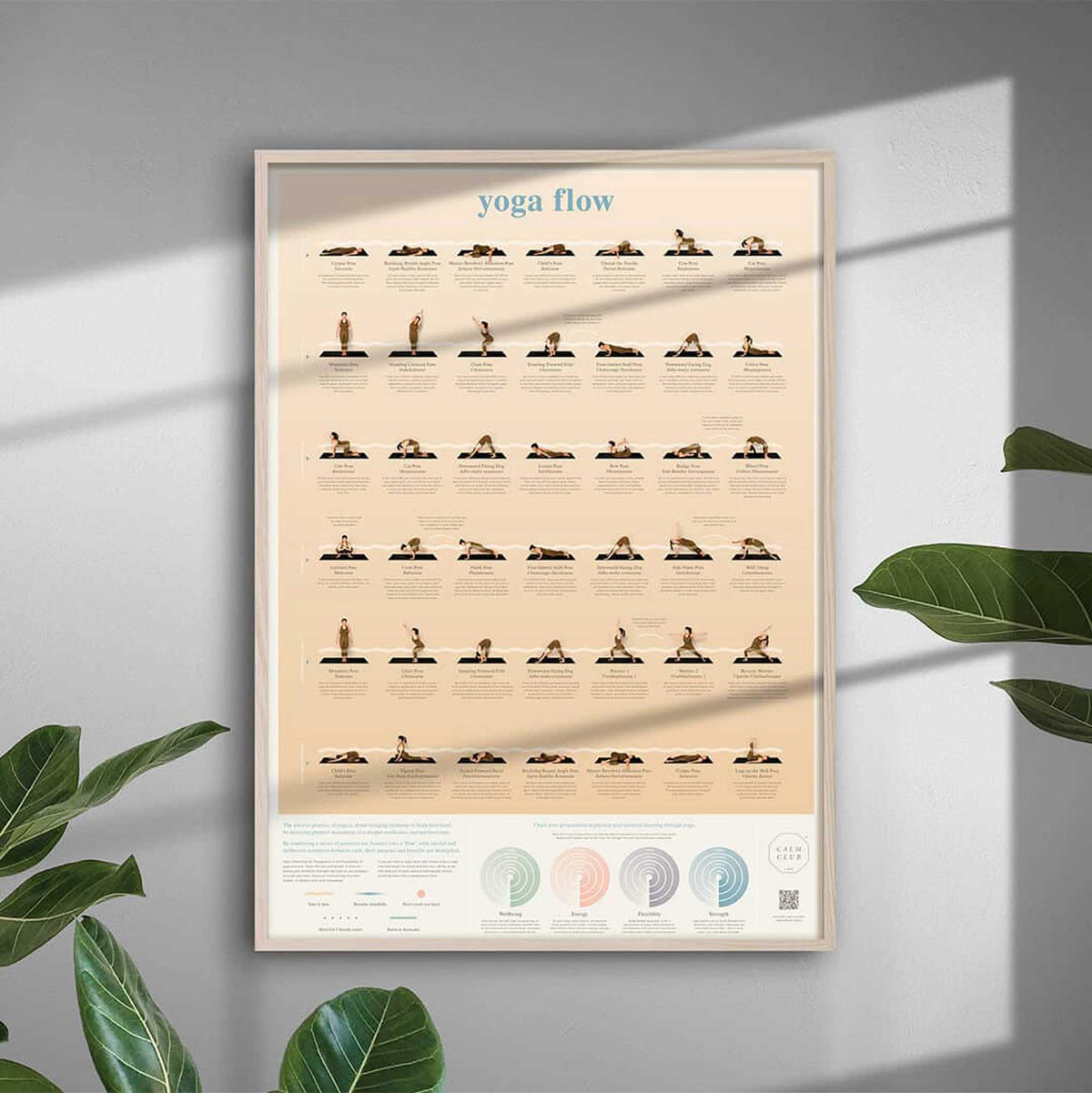 Calm Club YOGA FLOW |  YOGA POSTER | 70x50 cm | Luckies