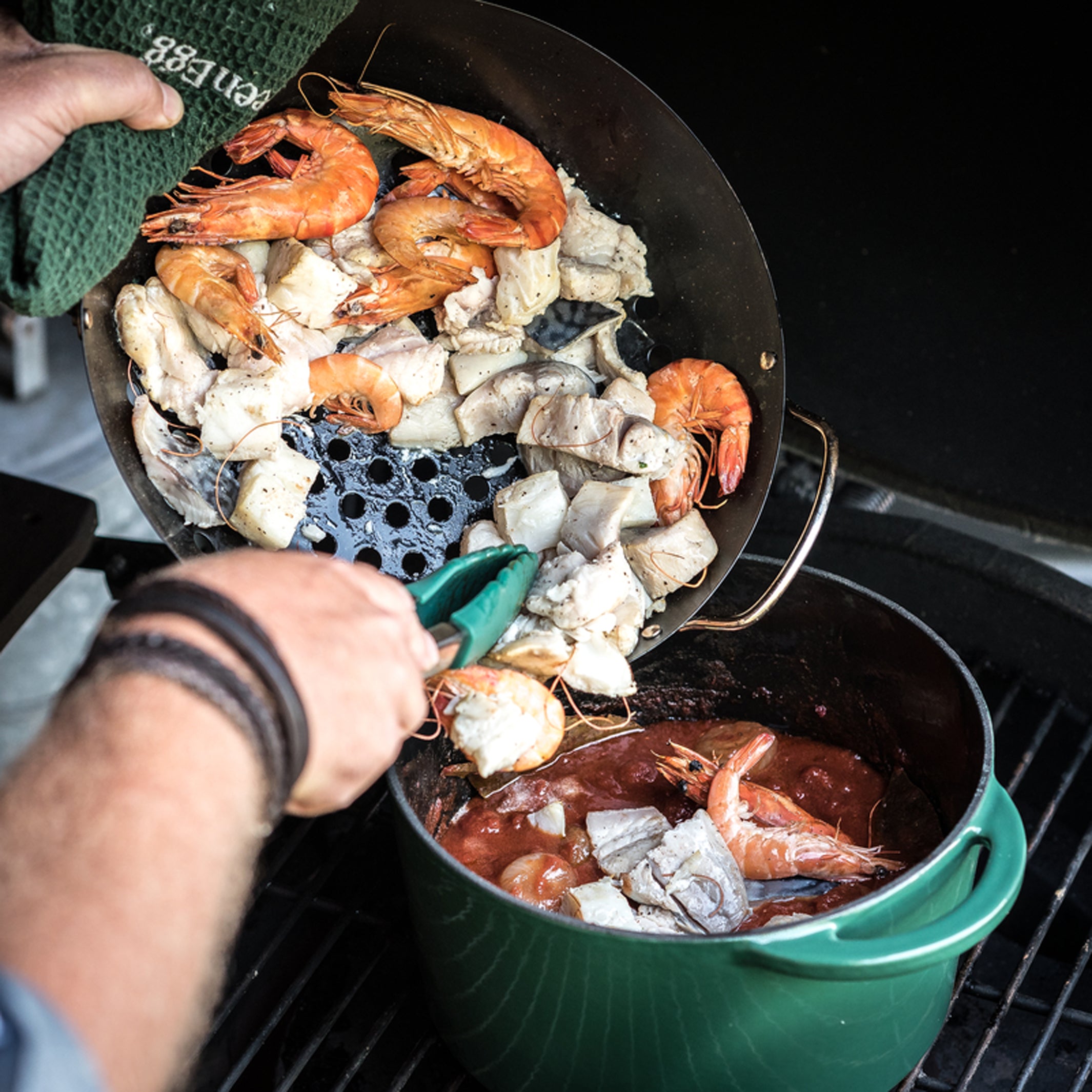 Kamado Grill "Starter Set" Large – Ceramic · Ø 46 cm | Big Green Egg