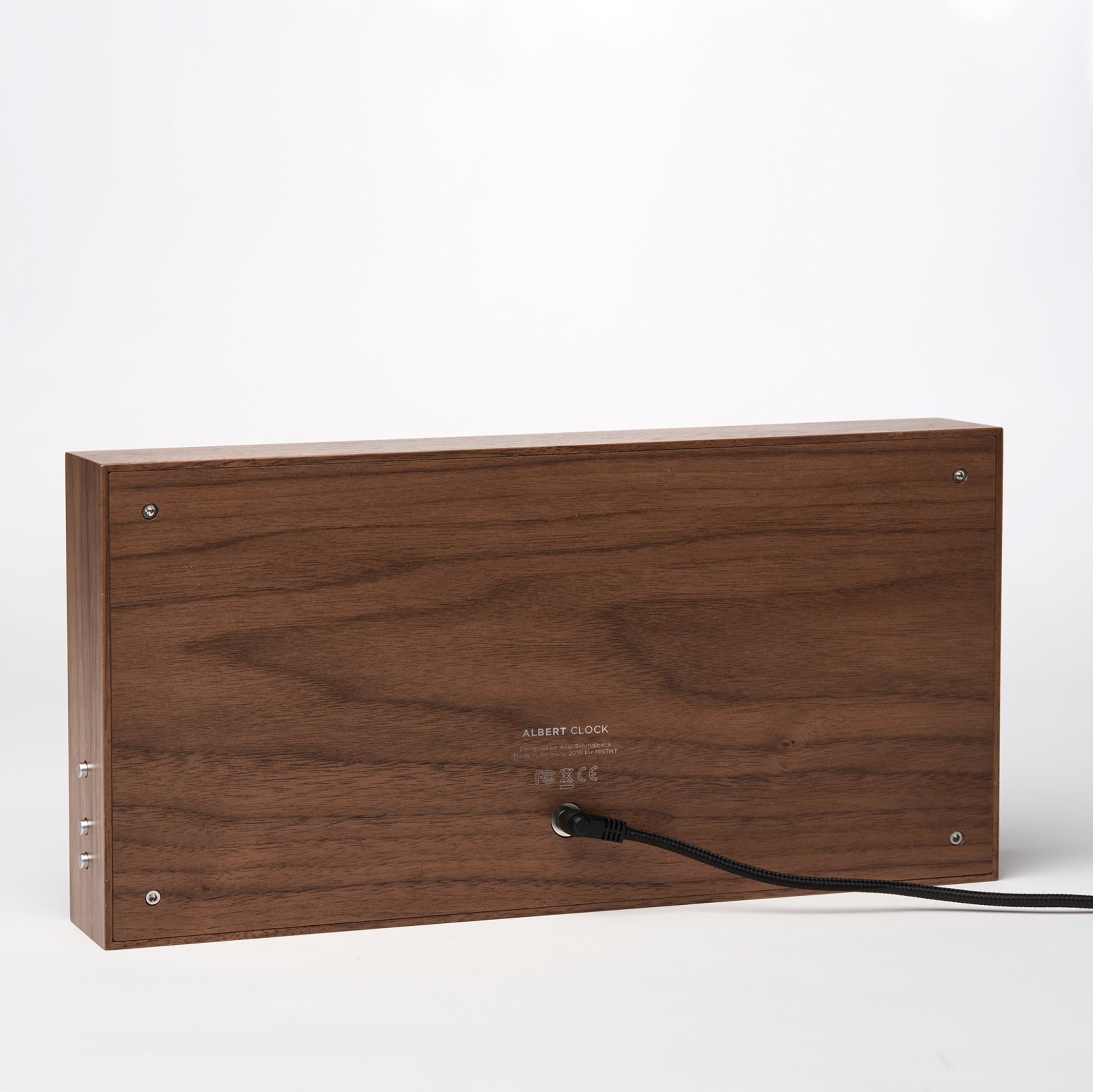 Math Clock "Albert Clock" Original – Wood · 33 cm | Albert Clock