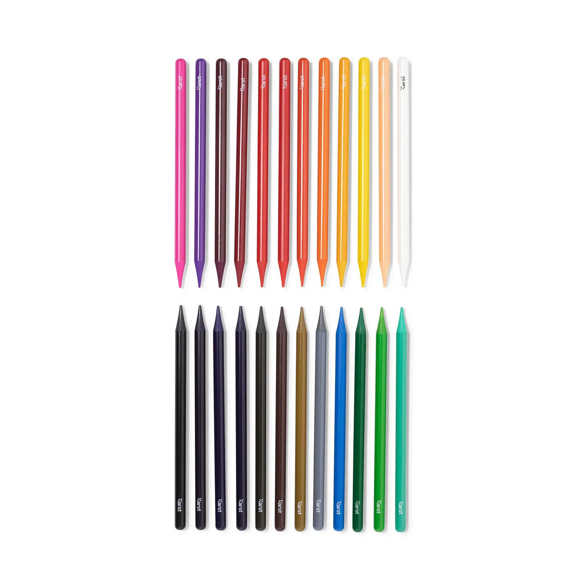WOODLESS ARTIST PENCILS | Set of 24 solid graphite PENCILS | 2B | Karst Stone Paper