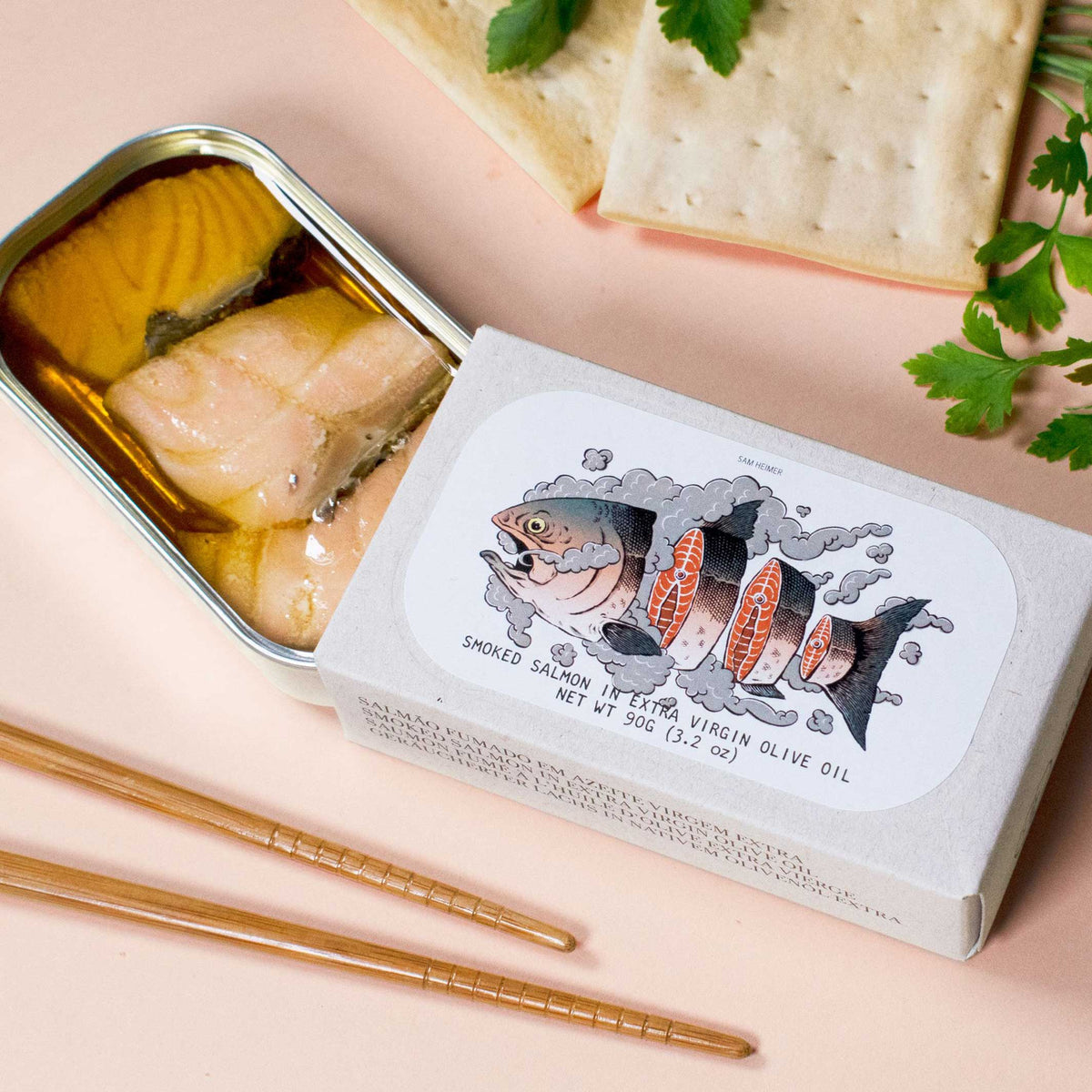 Geräucherter Lachs in nativem Olivenöl extra – 90 g | José Gourmet