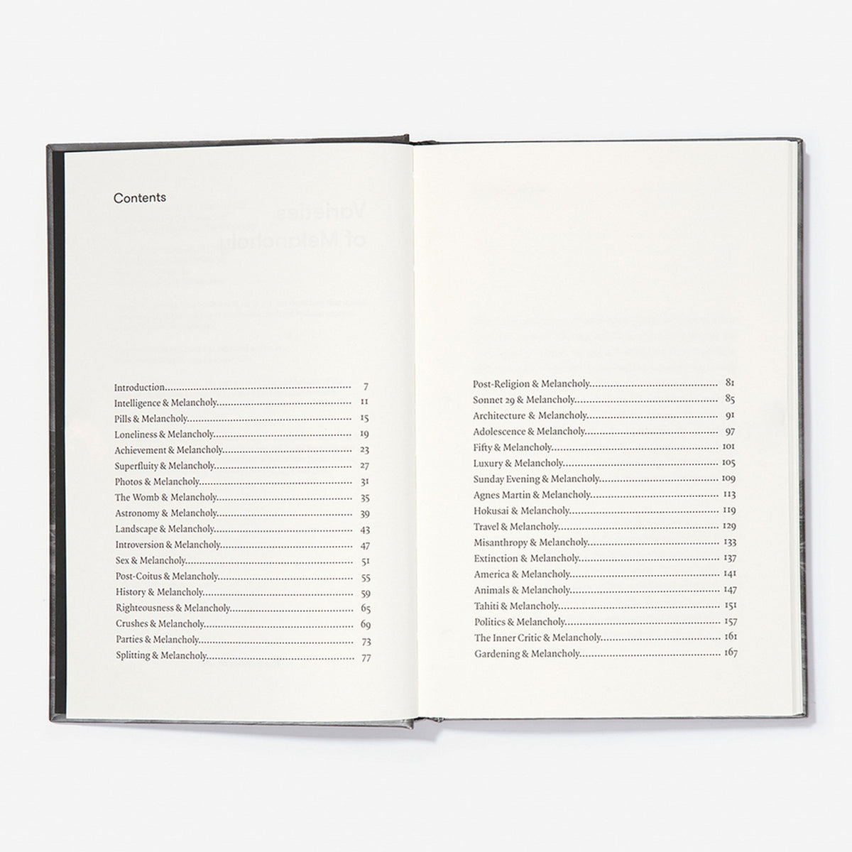 Book "Varieties of Melancholy" – Hardcover | The School of Life