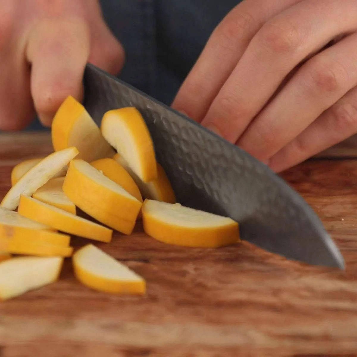 SANTOKU | Multi-purpose KNIFE | wooden saya & bamboo gift box | 18cm blade | Kotai
