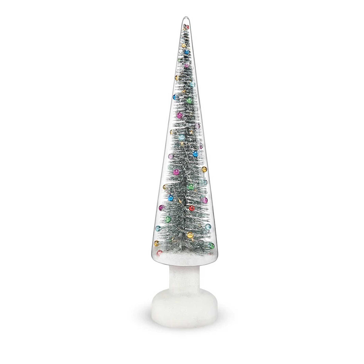 SNOWY WONDERLAND Large - Grote glazen kerstboom met ledverlichting - 56 cm hoog | MoMA