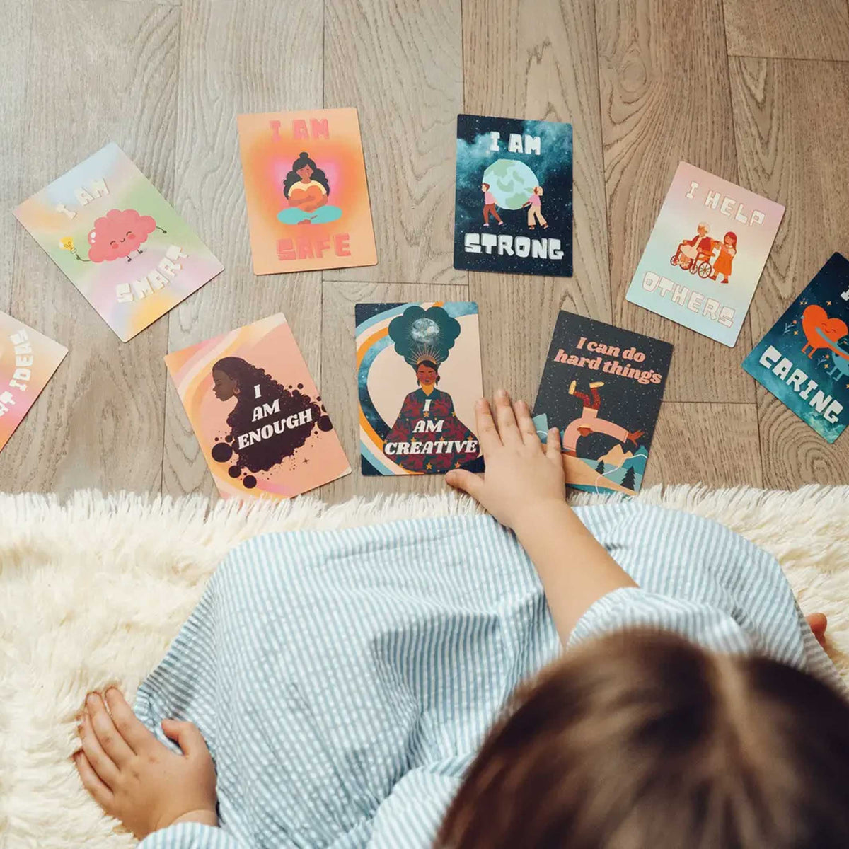 AFFIRMATION CARDS for KIDS | CARD SET | 30 SELF-AFFIRMATION exercises for children | IMYOGI