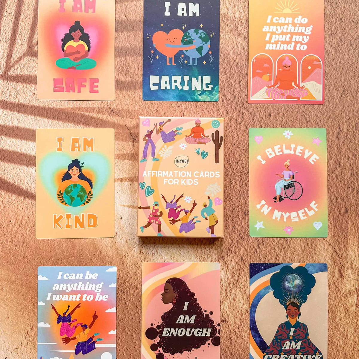 AFFIRMATION CARDS for KIDS | CARD SET | 30 SELF-AFFIRMATION exercises for children | IMYOGI