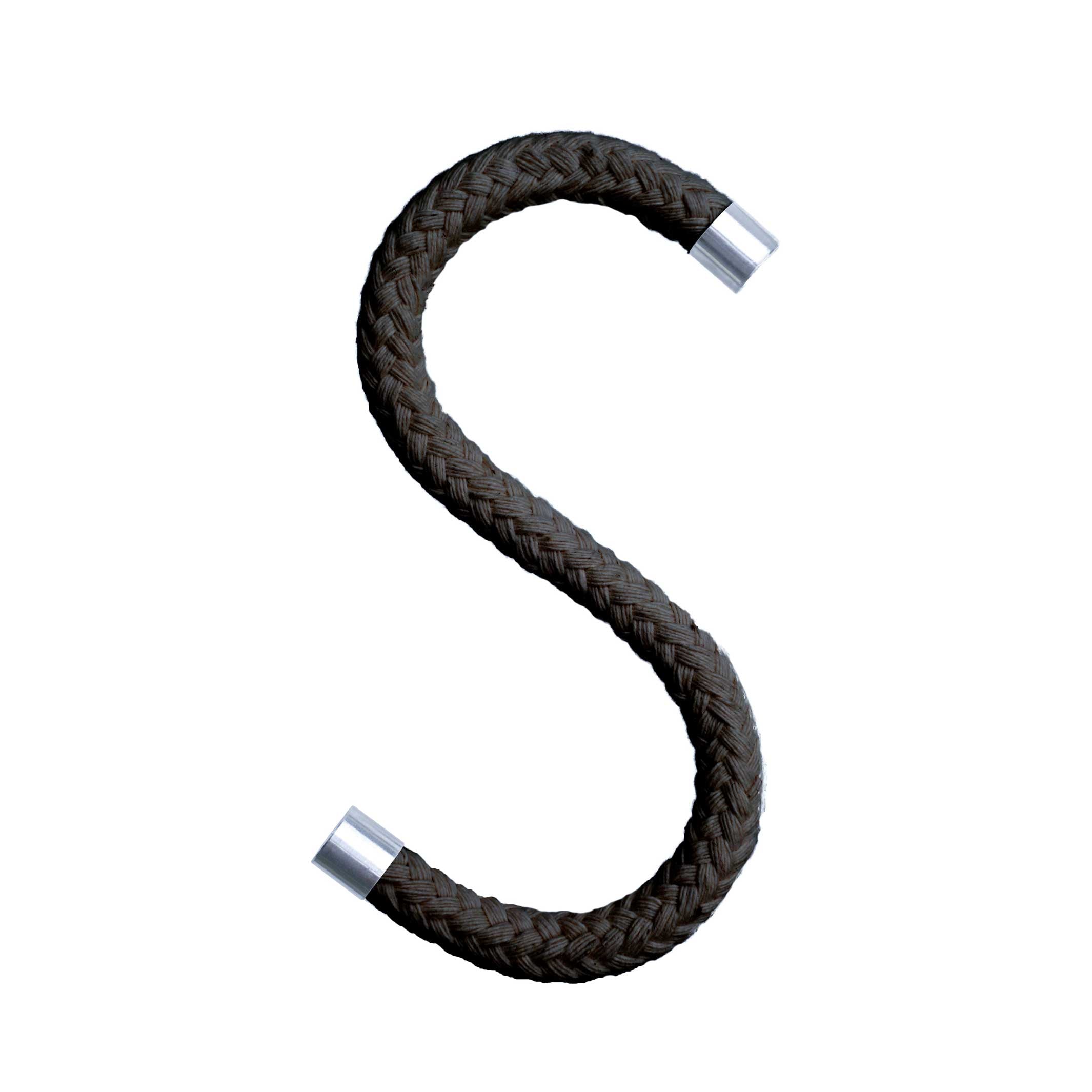 S-Haken "Rope Hook" – Baumwolle · Schwarz | Peppermint Products