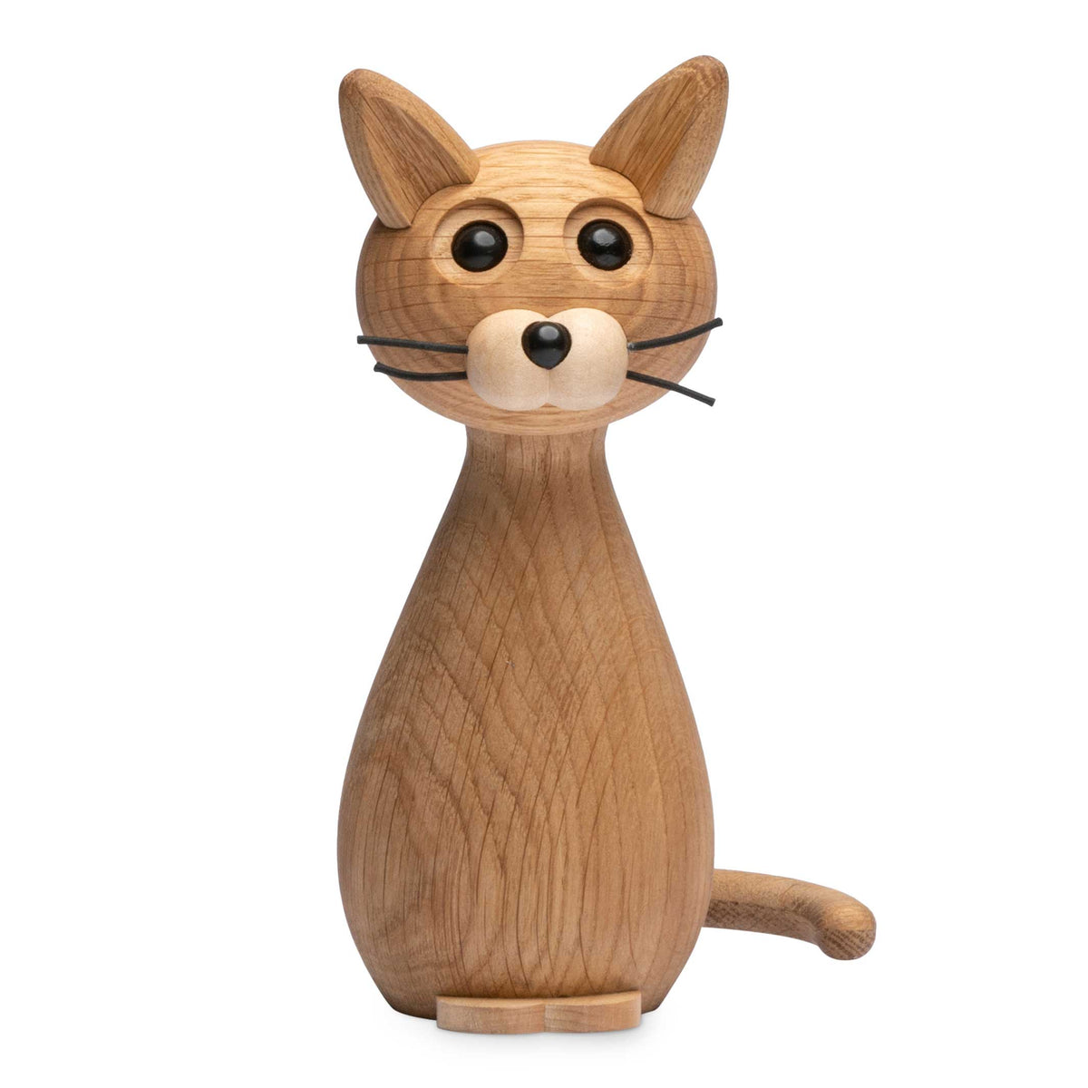 Wooden Cat Brave – Oak · 24 cm | Spring Copenhagen