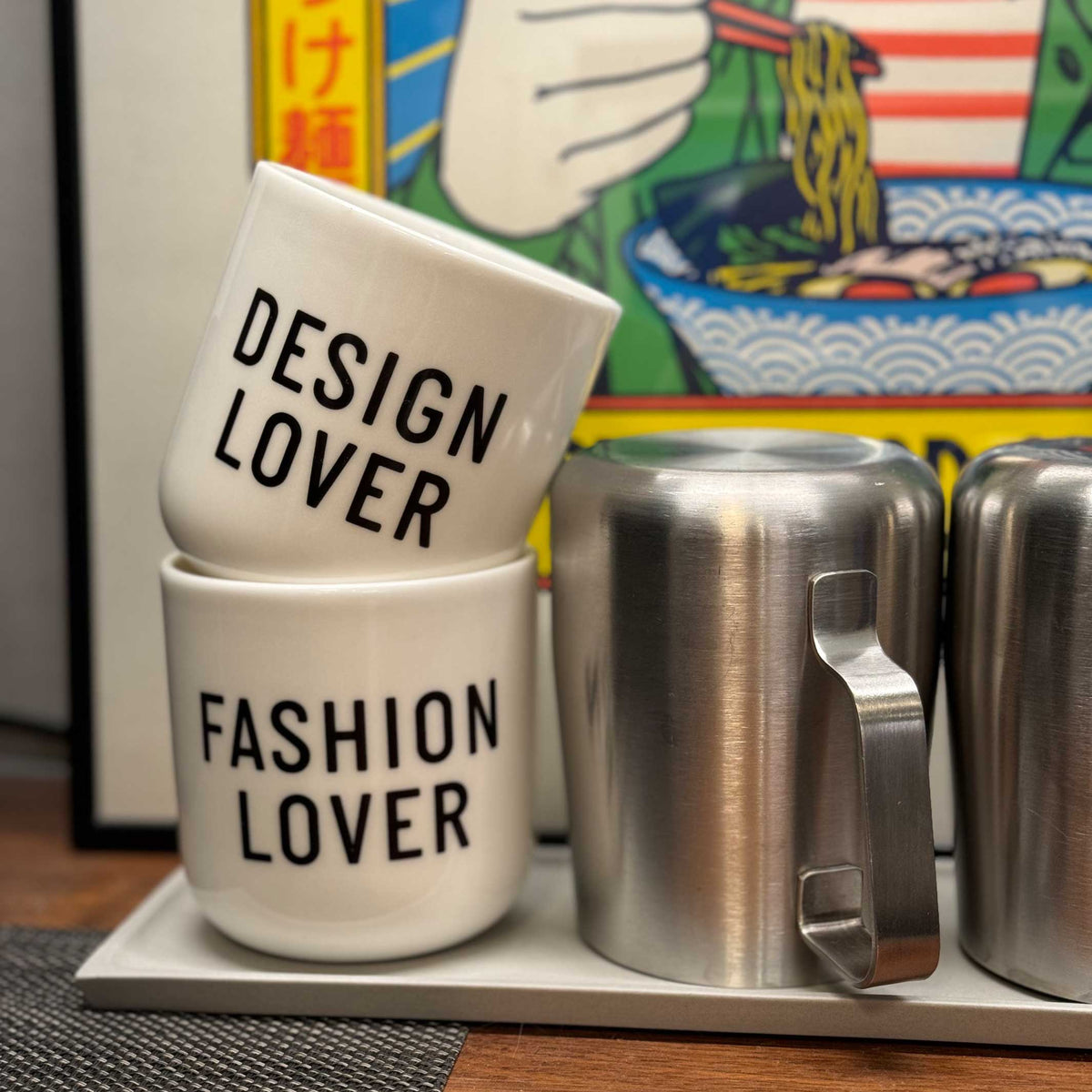 PESSIMIST | white coffee & tea MUG with black typo | Attitude Collection | PLTY