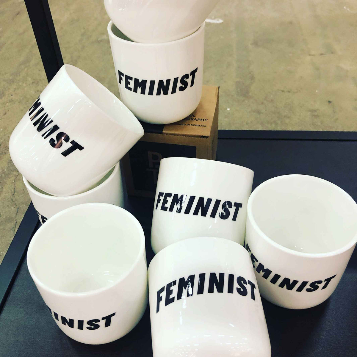 PESSIMIST | white coffee & tea MUG with black typo | Attitude Collection | PLTY