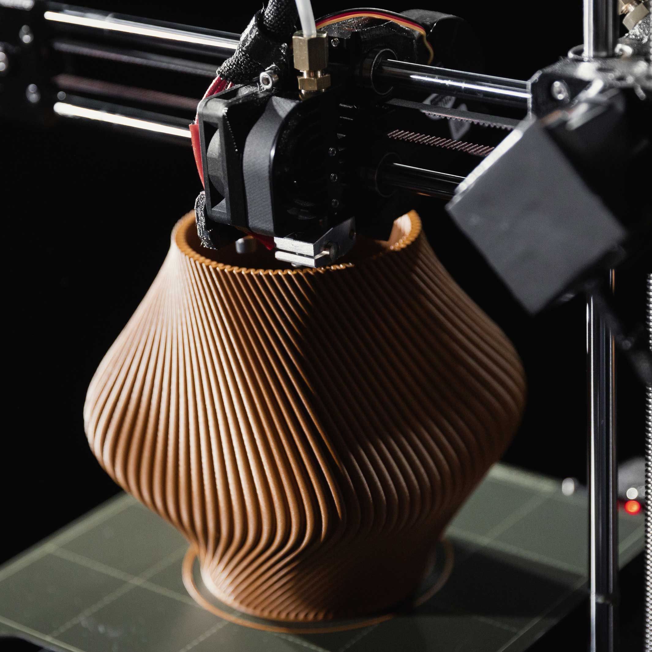 BLOZ VASE Pastèque - Vase imprimé en 3D avec vase intérieur - 20 cm de hauteur | Sheyn