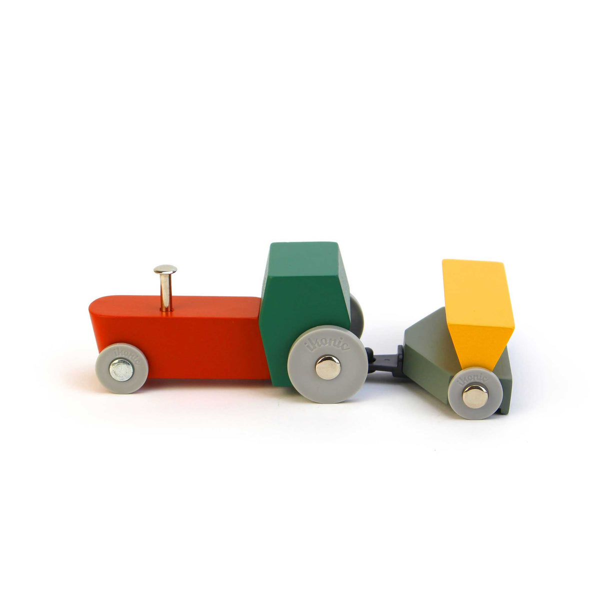 DUOTONE CAR #7 | Design-SPIELZEUGAUTO TRAKTOR-SET aus Holz | Floris Hovers | Ikonic