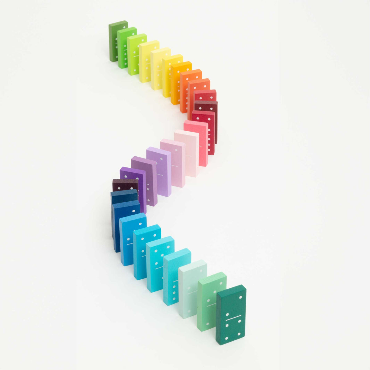 GRADIENT DOMINOES | 28 wooden pieces | Block Design