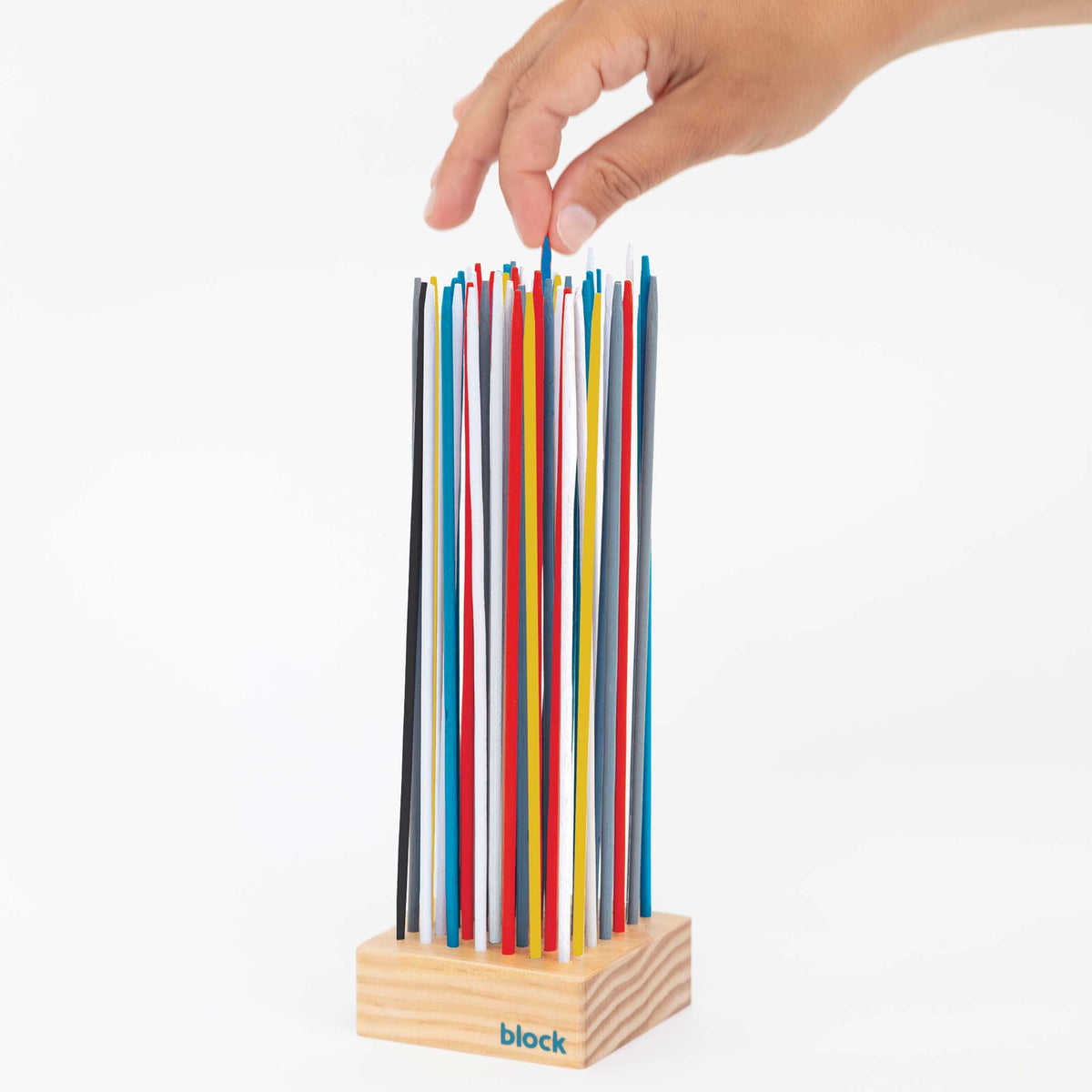 PICK UP STICKS | MIKADO SPIEL m. 49 Holz-Stäbchen | Block Design