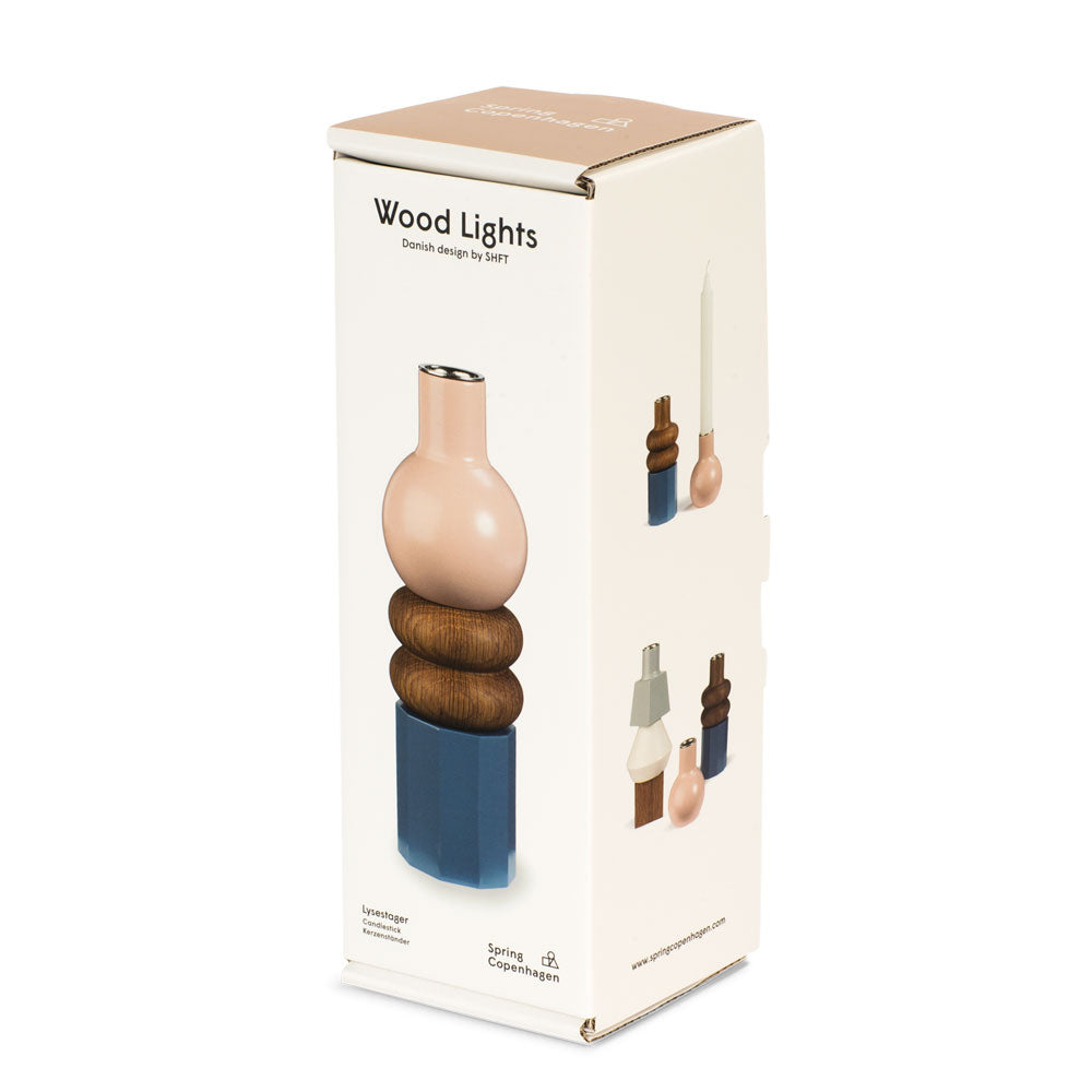 Candleholders Wood Lights Blossom – Oak · Set of 3 | Spring Copenhagen