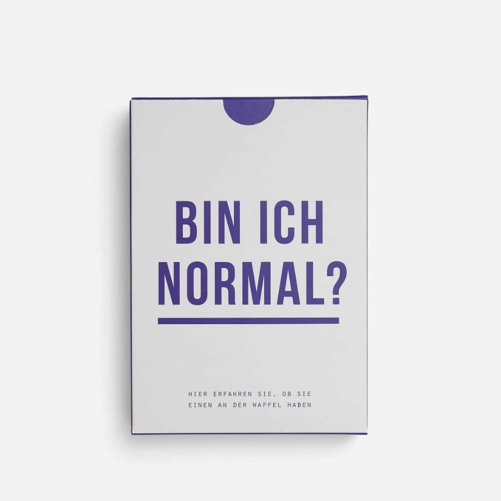 SUIS-JE NORMAL ? | Le JEU DE CARTES indique si vous en avez une sur la gaufre ? | Allemand | The School of Life