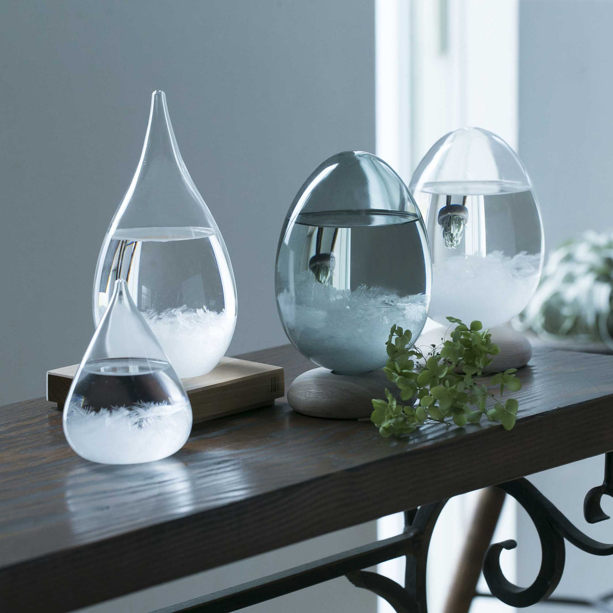 Storm Glass "Tempo Pulse" – Glass · Dawn · 17 cm | 100percent