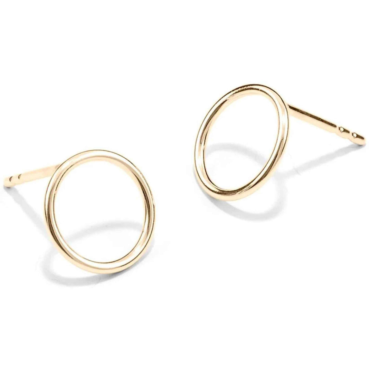 SPIRALE - BOUCLES D'OREILLES en or 14 carats - D=10 mm | Jonathan Radetz