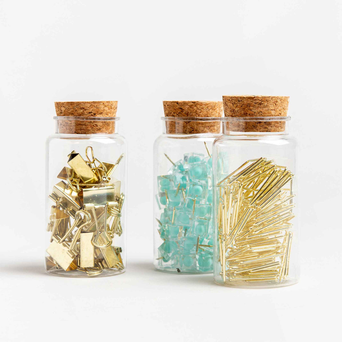 Büroklammern Geo – Gold · 50 Stück · Glas | Somewhere