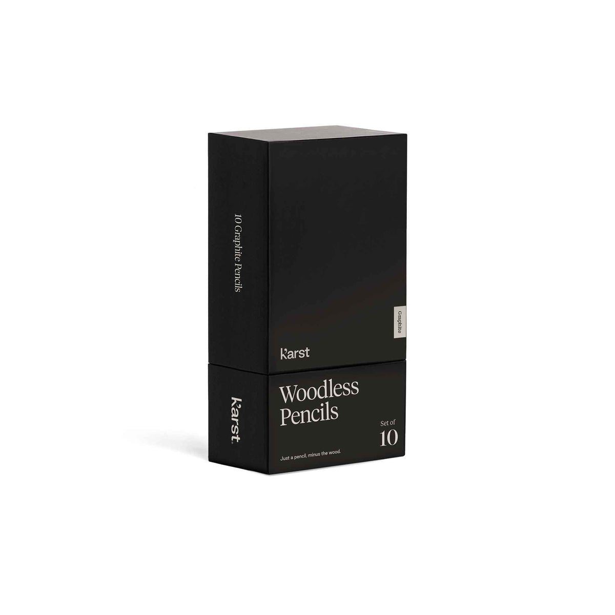 WOODLESS PENCILS - holzfreies Graphit-BLEISTIFT-SET - 10 Stück von HB bis 10B | KarstGoods