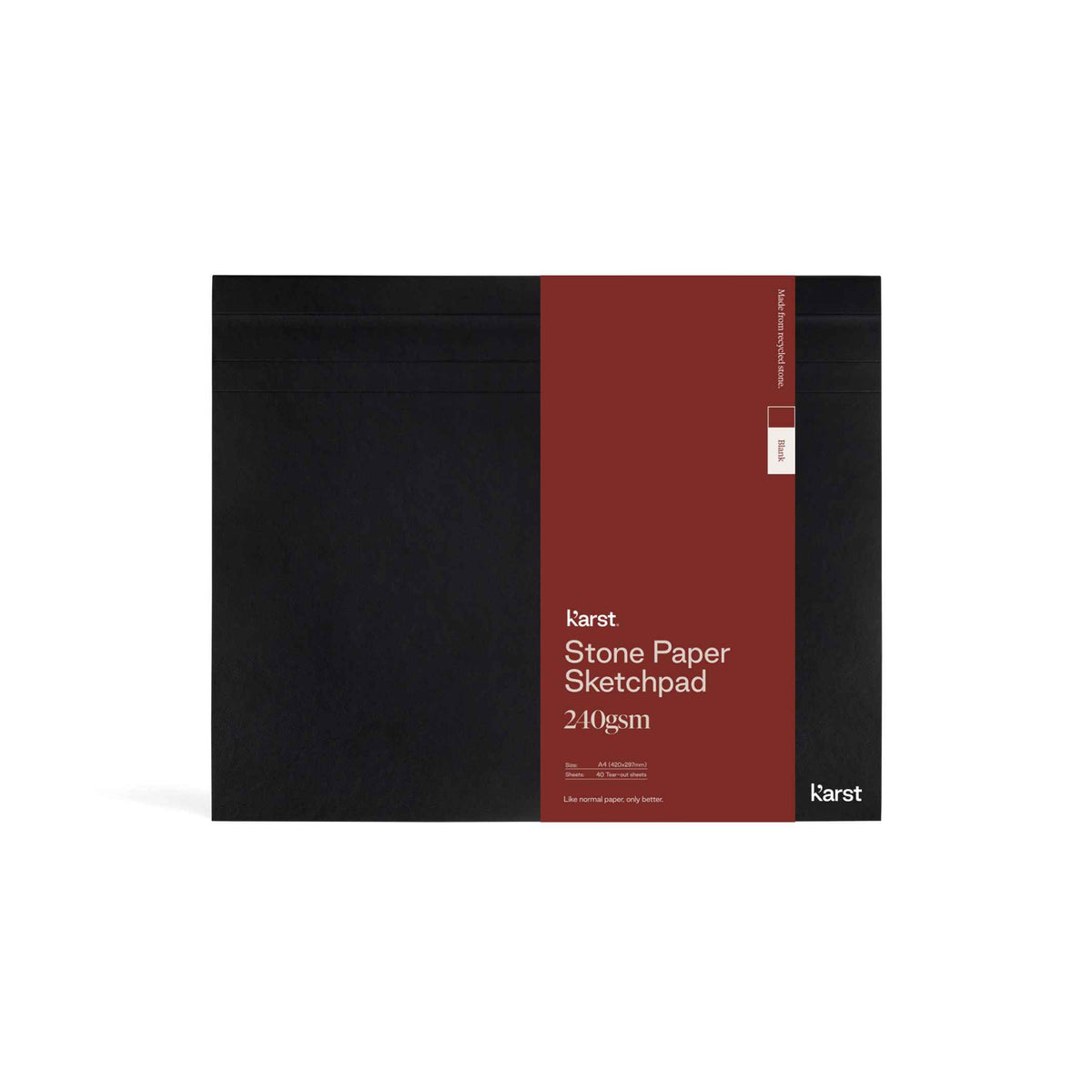 Hardcover SKETCHPAD - Black | Karst Stone Paper