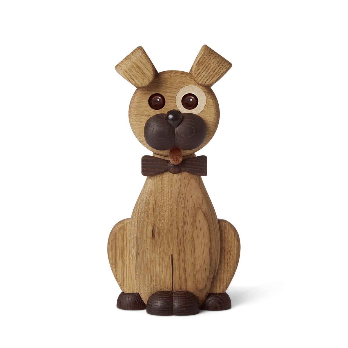 Wooden Dog Ornament Happy – Oak · 22 cm | Spring Copenhagen