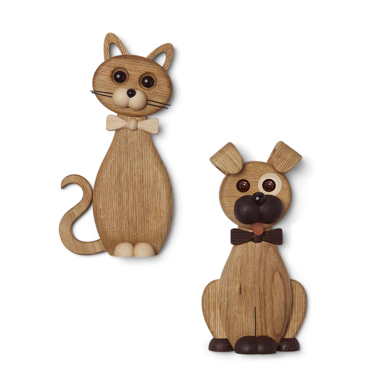 Wooden Dog Ornament Happy – Oak · 22 cm | Spring Copenhagen